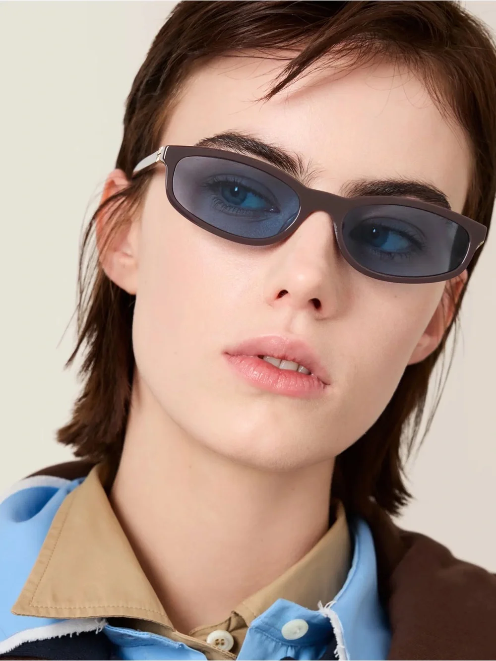 Miu Miu Brown Sunglasses with original case and box